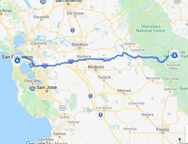 San Francisco to Yosemite